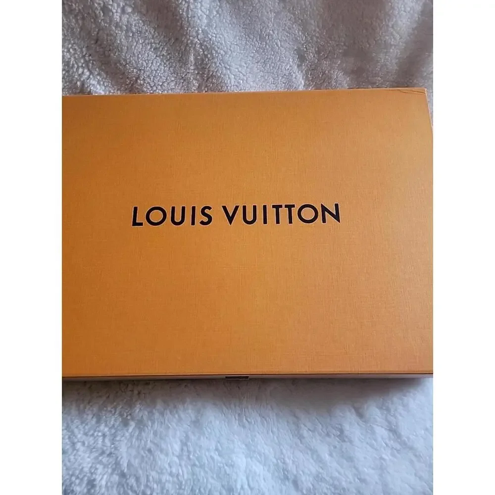 Louis Vuitton Empty Gift Box in Orange Carboard Logo Classic L 16 x W 11 x D 2